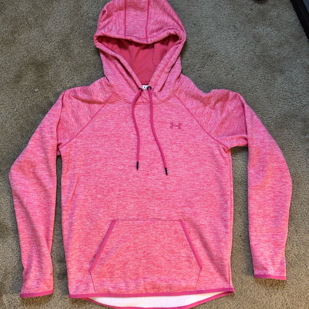 Pink under armour sweater // small